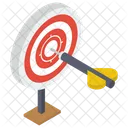 Tableau Cible Bullseye Jeu De Flechettes Icon