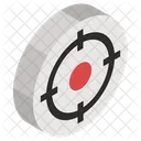 Tableau Cible Bullseye Jeu De Flechettes Icon