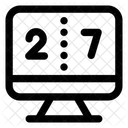 Tableau Daffichage Notation Score Icône