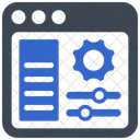 Tableau De Bord Gestionnaire Parametres Icône