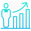 Affaires Homme Daffaires Croissance Icône