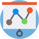 Ligne Graphique Progression Icône