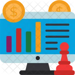 Tableau de stratégie d'entreprise  Icône