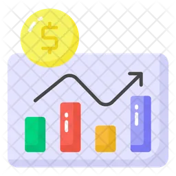 Tableau financier  Icône