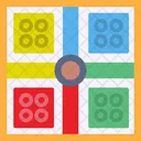 Ludo Juego Dice Icono