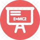 Tablero Emc 2 Fisica Icono