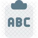 Tablero abc  Icono