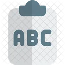 Tablero abc  Icono