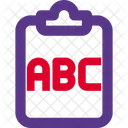 Tablero abc  Icono