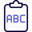 Tablero abc  Icono