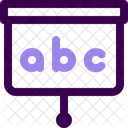 Tablero abc  Icono
