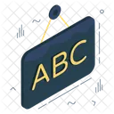 Tablero abc  Icono