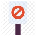 Tablero De Bloqueo Tablero Prohibido Prohibicion Icono