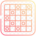 Tablero De Damas Icono
