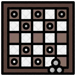 Tablero de damas  Icono