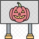 Tablero De Halloween Tablero Calabaza A Bordo Icono