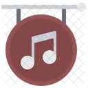 Tablero de la tienda de música  Icono