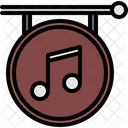 Tablero de la tienda de música  Icono