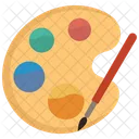 Tablero De Pintura Paleta Paleta De Dolor Icono
