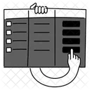 Ilustracion De Tablero Kanban Monocromo Negro Tablero De Tareas Gestion De Proyectos Icono