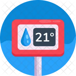 Tablero de temperatura  Icono