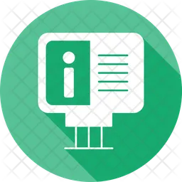 Tarjeta de la información  Icono