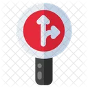 Tablero Recto O Derecho Cartel Roadboard Icono