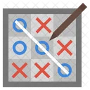 Tablero De Tic Toc Toe Tic Tac Toe Cruces Icono