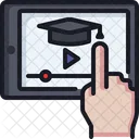 Tablet Video Education Icon