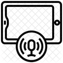 태블릿 태블릿 음성 녹음 전자 제품 아이콘