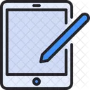 Tablet Draw Pencil Icon