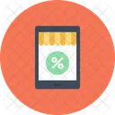 Tablet Store Discount Icon