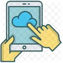 Tablet Cloud Data Icon