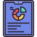 Tablet Graph Pie Chart Icon