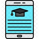 Tablet Device Online Education Icon