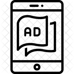 태블릿 광고  아이콘