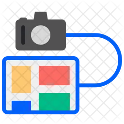 Tablet And Camera  Icon