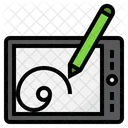 Tablet De Design Tablet De Desenho Dispositivo De Design Ícone