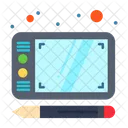 Tablet de design  Ícone