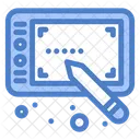 Tablet de design  Ícone