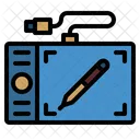 Tablet de design  Ícone