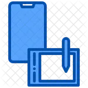 Tablet de design  Ícone