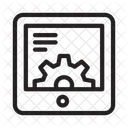 Tablet Entwicklung Einstellung Symbol