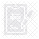 Tablet Pen Contract Icon