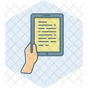 Tablet In Hand  Icon