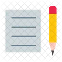 Tablet Sheet Document Pen Icon