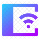 Tablet-mit-WLAN verbunden  Symbol