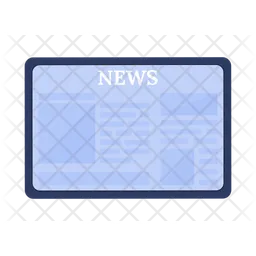 Tablet with news  Icon