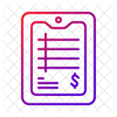 Tableta Informe Plan Estrategico Icon