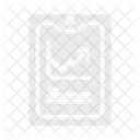 Tableta Informe Plan Estrategico Icono